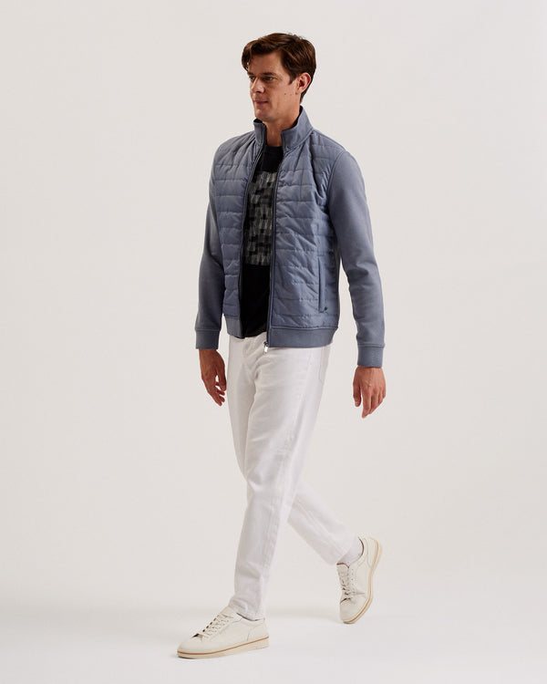 ENTIL-Tops-LS Regular Fit Quilted Funnel- Ted Baker Romania